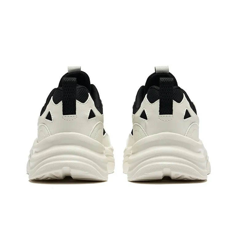 Erke Andong 1.0 Cushioning Wear Resistant Low Top Casual Shoes Men's Jet Black Microcrystal White-3