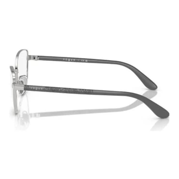 VOGUE Metal Cat Eye Eyeglass Frames Men's Black-2