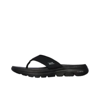 Skechers Go Walk 5 Slip-Resistant Abrasion-Resistant Flip Flops Men's Black
