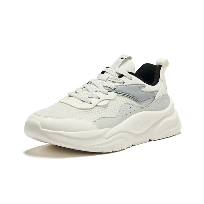 Erke Harmonious Wind 1.0 Cushioning, Wear Resistant Low Top Casual Shoes Men's Microcrystal White Dew Gray-2