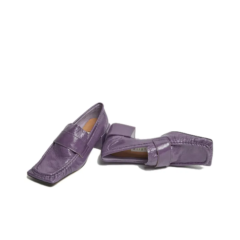MIISTA Loafers 4.5cm Women's Purple-2