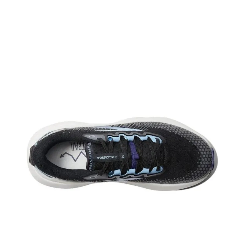 Brooks Caldera 6 Anti Slip Wear Resistant Low Top Running Shoes Women's Black Blue-3