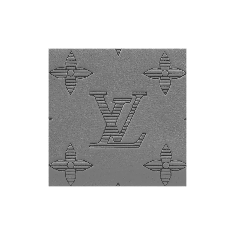 LOUIS VUITTON Duo Messenger Cow Leather Messenger Bag, Shoulder Bag, Crossbody Bag Men's Gray-4