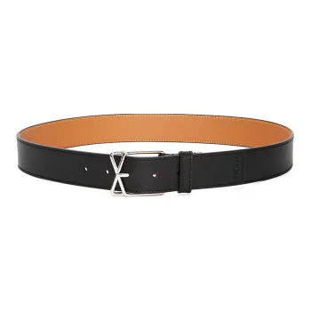 LOEWE Double-Sided Badge Logo Decoration Unisex Black Width: 3.5cm