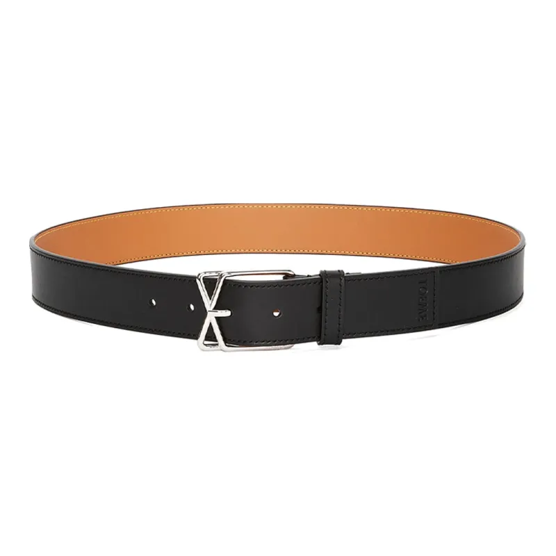 LOEWE Double Sided Badge Logo Decoration Unisex Black Width  3.5cm-0