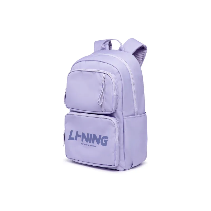 LiNing Sports Life Collection Polyester Backpack Regular Unisex Bad Little Purple-2