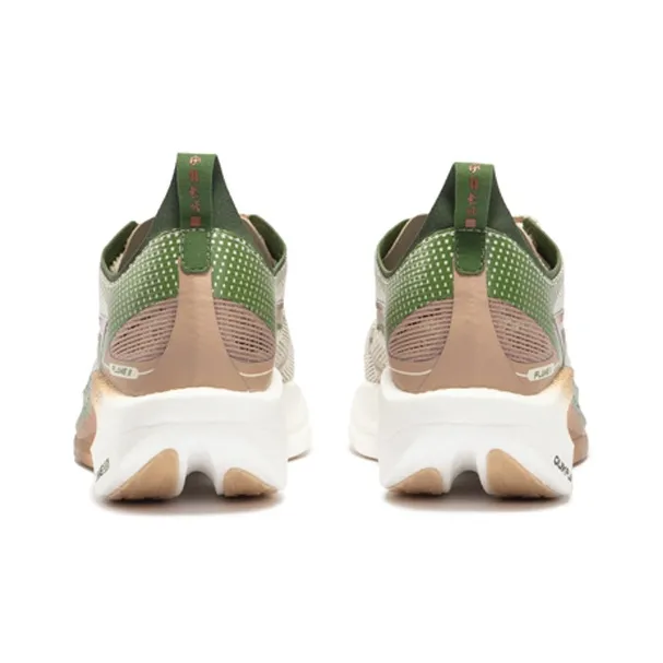 361° Fly Burn 2.5 Cushioning Anti-Slip Wear-Resistant Breathability Low-Top Running Shoes Unisex Beige Green-3