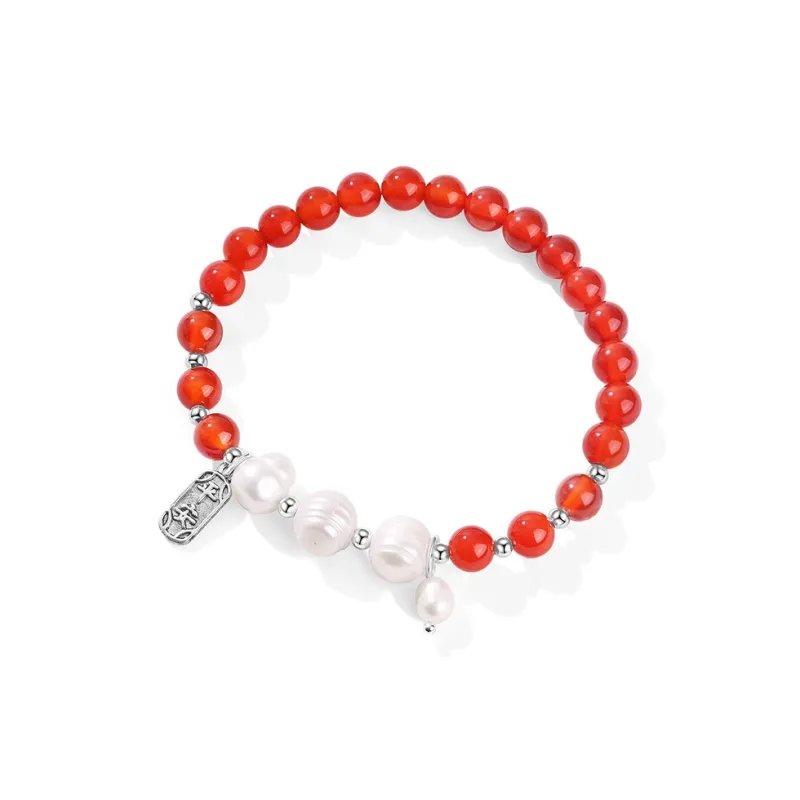 RUOK Pearl Jade Bracelets Women's Chalcedony-0