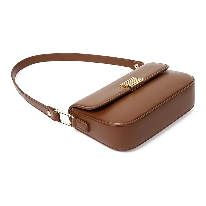 TUCANO With Cow Leather And PU Crossbody Bag, Shoulder Bag Trumpets Women's Brown-4
