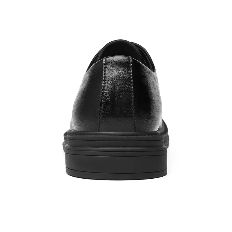 CHINT Dress Shoes Men Low Top Black-2
