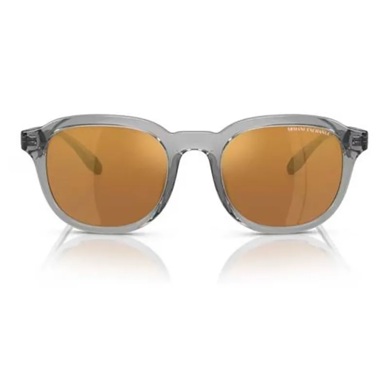 ARMANI EXCHANGEAE Injection Molded Irregular Shape Sunglasses Men's Gray-1