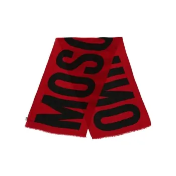 MOSCHINO Knit Scarves Men's Red