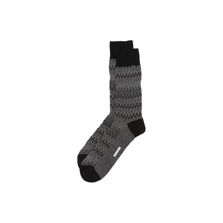 MISSONI Mid-Calf Socks Men's 1 Pack Black-0