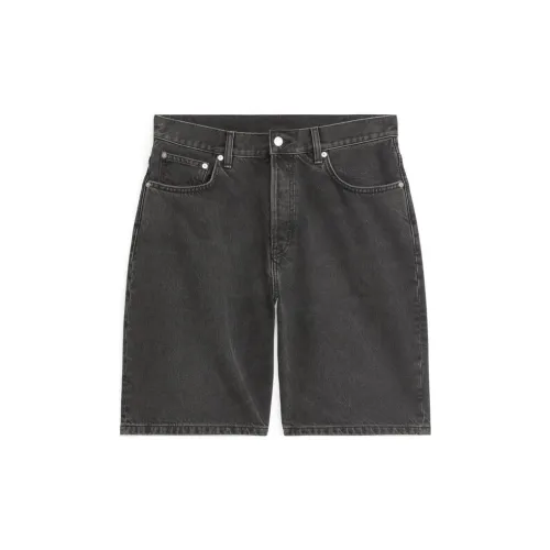 ARKET Denim Shorts Men Washed Black