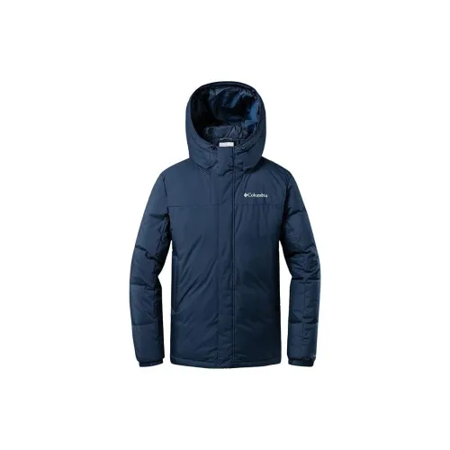 Columbia Down Jackets Men Navy Blue