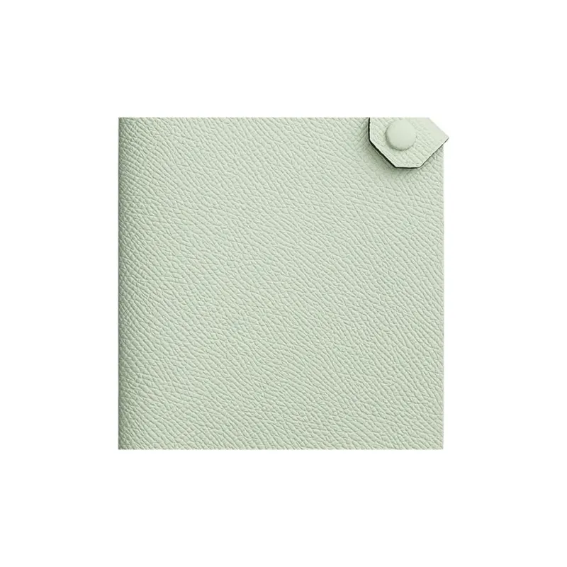 HERMES Tarmac Cow Leather Card Holders Passport Holders Women's 0S Vert Fizz Bubble Green-1