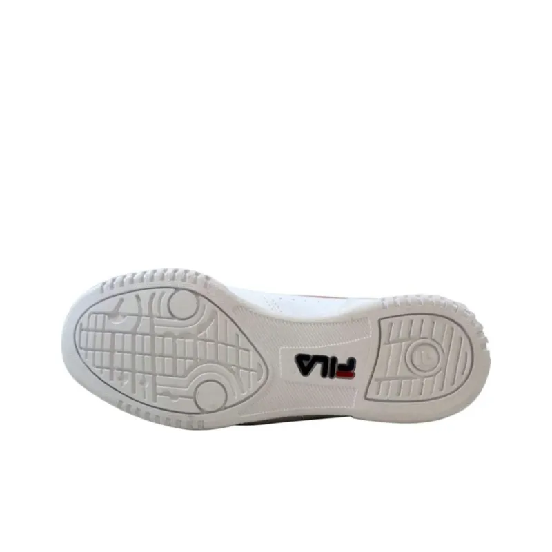 FILA Cushioned Wear Resistant Breathable Low Top Running Shoes Women's White-3