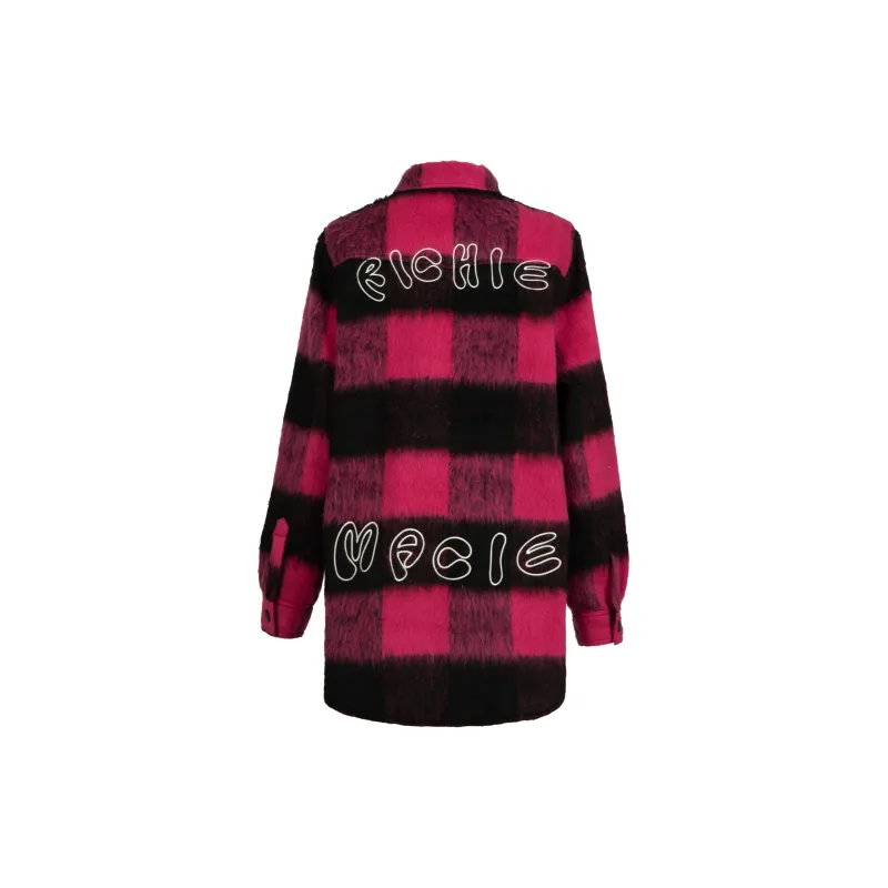 Richie Macie Shirt Coat Women's Rose Red-1