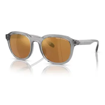 ARMANI EXCHANGEAE Injection Molded Irregular Shape Sunglasses Men's Gray