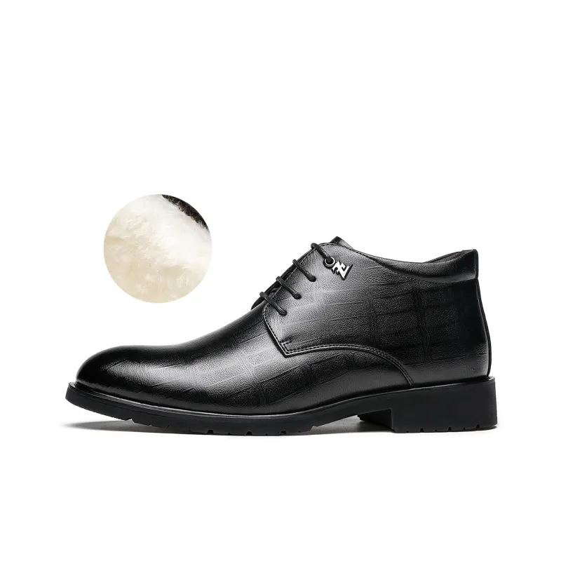 CHINT Dress Shoes Men Mid Top Black/Brown-0