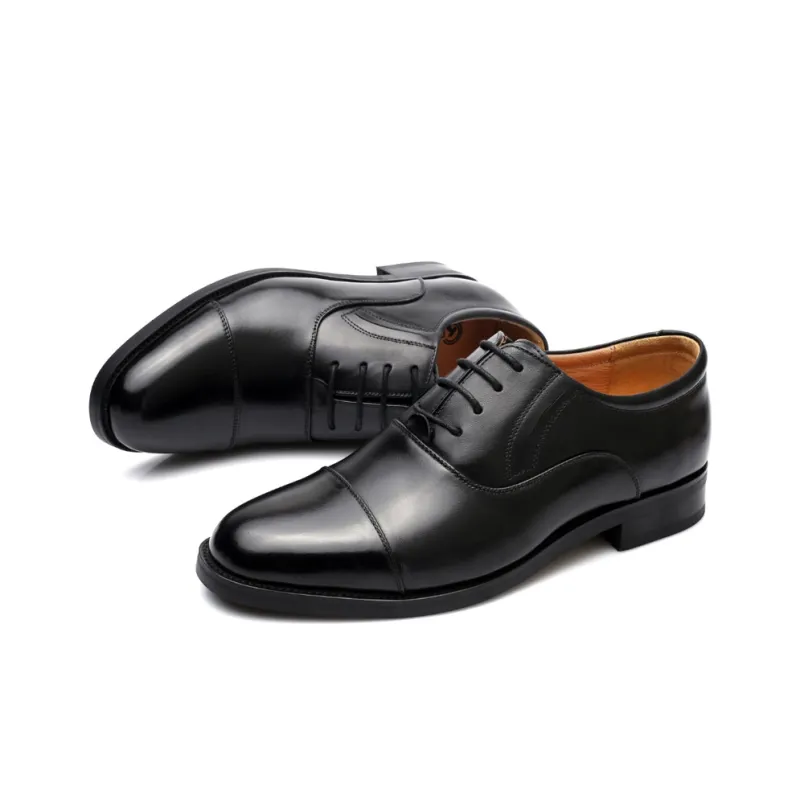 Strongman 3515 Authentic Men's Three Strap Leather Shoes Spring And Fall Breathable Three Section Unlined Shoes-1