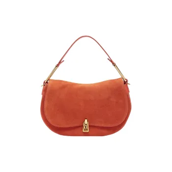 COCCINELLE Suede Saddle Bags Shoulder Bags Handbags Medium Size Women's Danjil