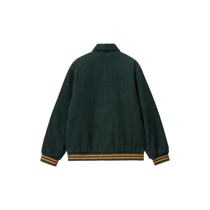 Carhartt WIP FW23 Letterman Jacket Jacket Unisex Explore Green-1