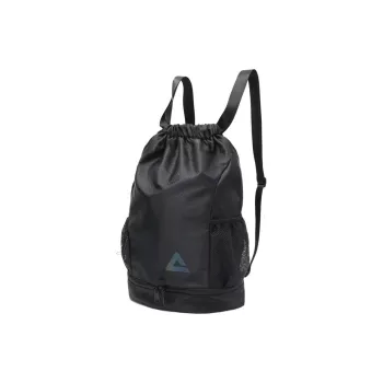 PEAK Honeycomb Plaid Fabric Basketball Bag Backpack Unisex Black