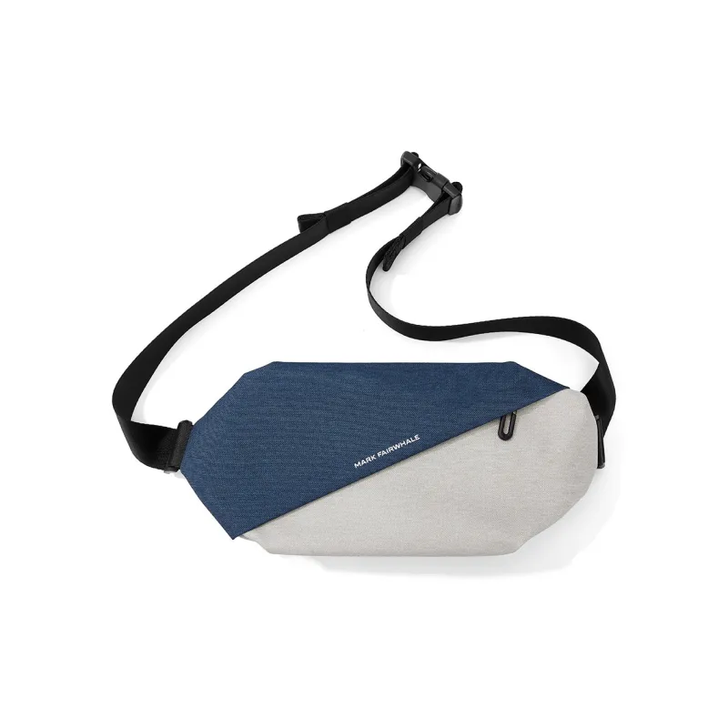 FAIRWHALE Fabric Sling Bag Men's Gray Black/Gray Blue-7