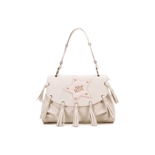 VANWALK PU Shoulder Bag Regular Women's Brown/White/Pink