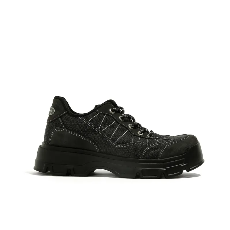 FANZAO Wear Resistant Slip Resistant Low Top Casual Shoes Unisex Black-1