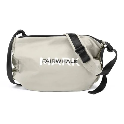 FAIRWHALE Fabric Gym Bag Large Size Men's Khaki/Black
