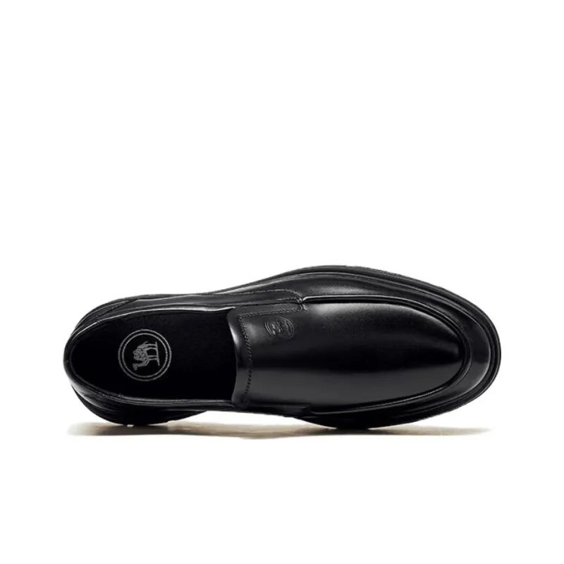 CAMEL Dress Shoes Men Low Top Black-3