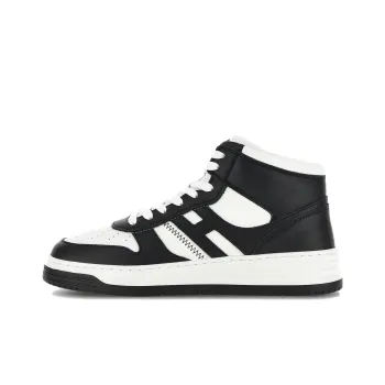 HOGAN H630 High Top Skateboard Shoes Men's White Black