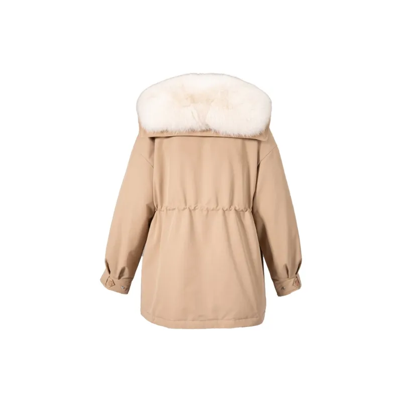 XIANGYING Down Jacket Women's Khaki-1