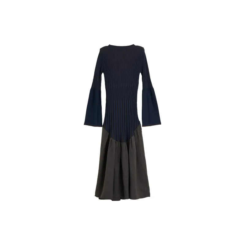 PUBLIC TOKYO Long Sleeved Dresses Women's Navy-1