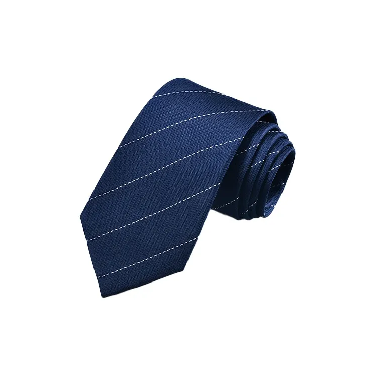 HLA Mulberry Silk Ties Men's Blue-0