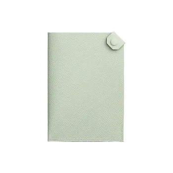 HERMES Tarmac Cow Leather Card Holders Passport Holders Women's 0S Vert Fizz Bubble Green