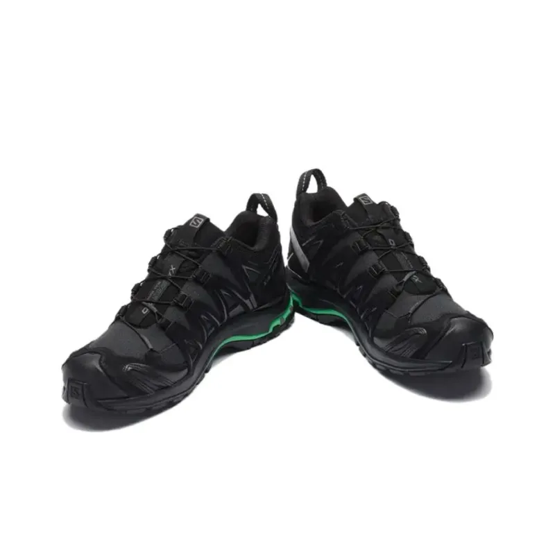SALOMON XA PRO 3D Suede Wear Resistant Low Top Outdoor Shoes Unisex Black Green-1