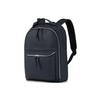 SAMSONITE Leather Backpack Women's Navy