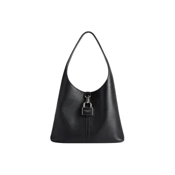 Balenciaga Women'ss Locker Medium North South Hobo Bag Black