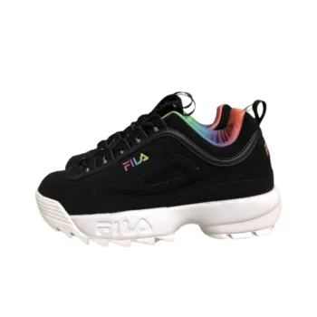FILA Disruptor II Cushioning Wear-Resistant Low-Top Casual Shoes Women's Black