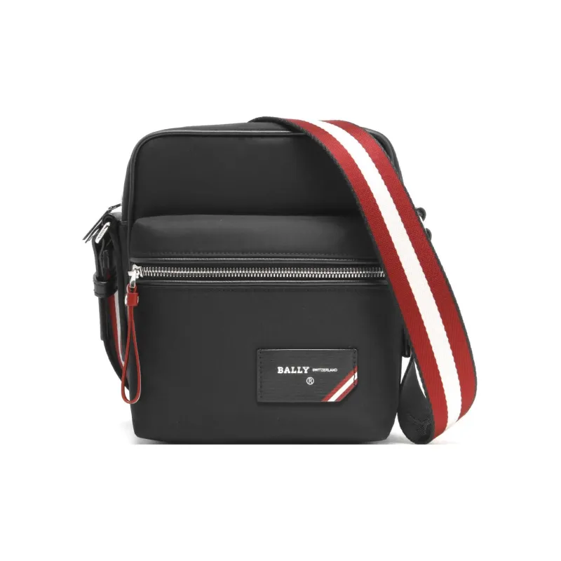 BALLY Nylon Shoulder Bag, Crossbody Bag Men's Black-1