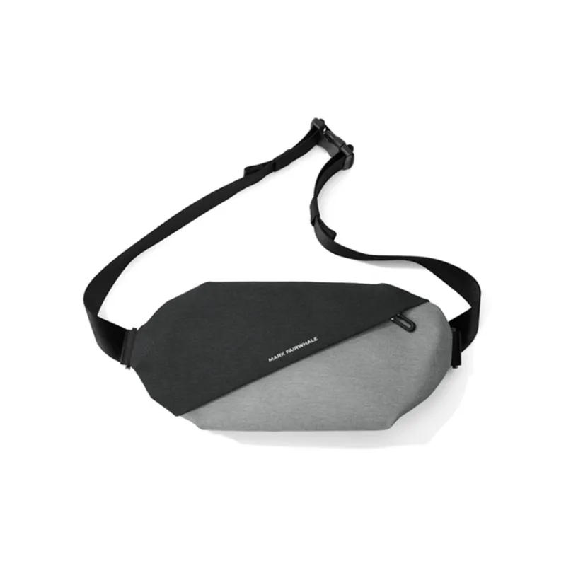 FAIRWHALE Fabric Sling Bag Men's Gray Black/Gray Blue-1