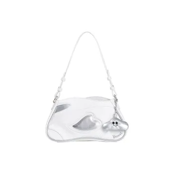 Sound For Life Synthetic Leather Shoulder Bag Handbags Shoulder Bag Crossbody Bag Small Size Women's White/Blue