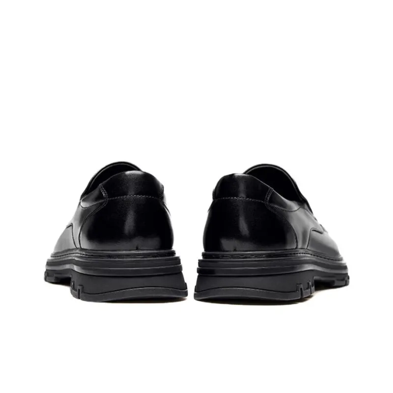 CAMEL Dress Shoes Men Low Top Black-4