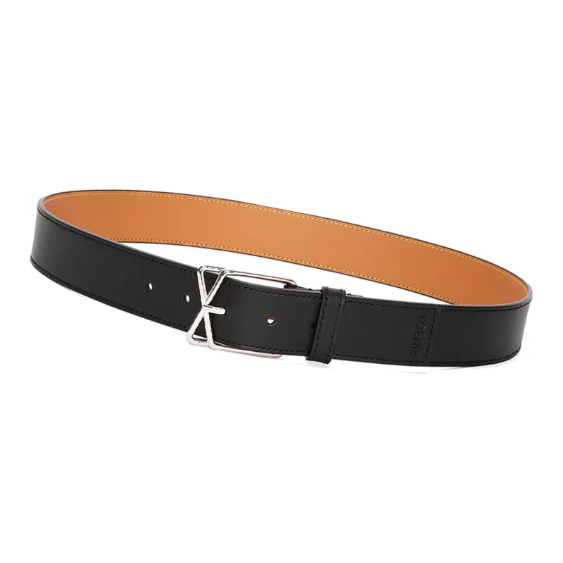 LOEWE Double Sided Badge Logo Decoration Unisex Black Width  3.5cm-1