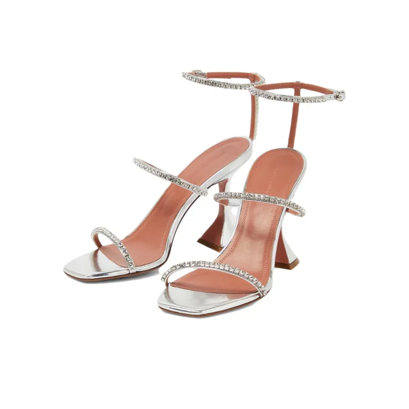 AMINA MUADDI Gilda Crystal-embellished Sandals-1