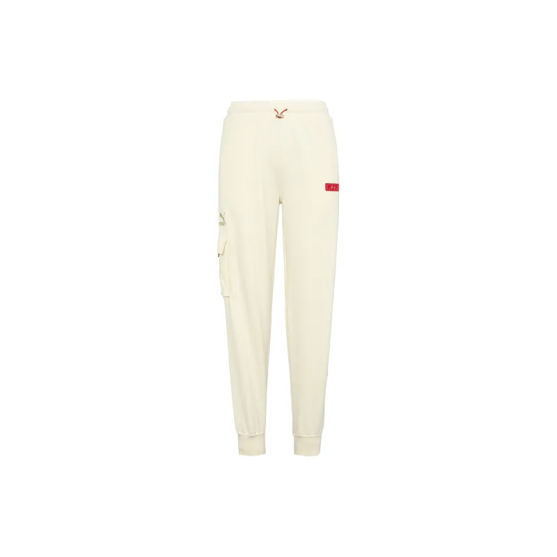 PUMA Knitted Sweatpants Men White-1