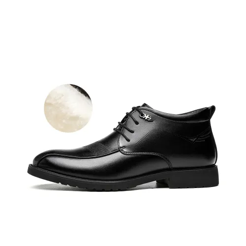 CHINT Dress Shoes Men Low Top Black